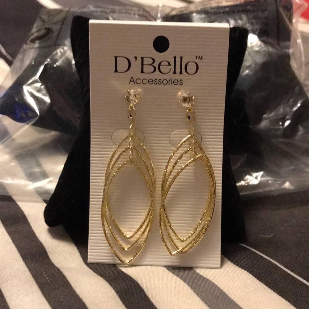 D'Bello Gold Fashion Dangle Earrings